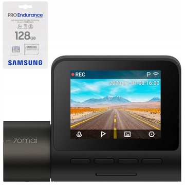 Kamera samochodowa 70mai A200 Wideorejestrator HDR + karta pamięci 128GB