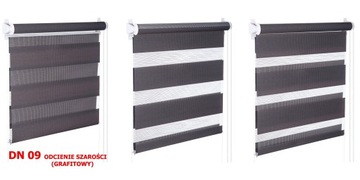 Рулонная штора День Ночь с НАПРАВЛЯЮЩИМ 42х230 13 ЦВЕТОВ