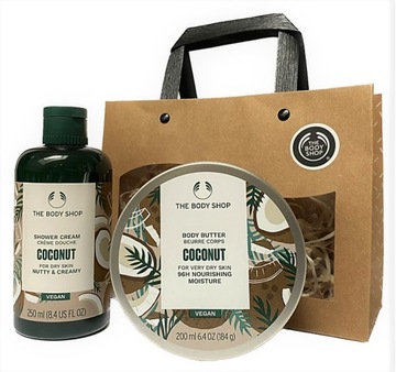 THE BODY SHOP Zestaw kosmetyków Kokos COCONUT GIFT Prezent Masło Żel