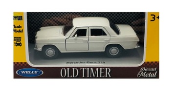WELLY OLD TIMER MERCEDES 220 W114 1:34 NOWY METAL