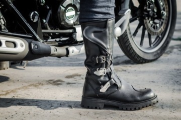 Кожаные мотоботы для Chopper R3K, размер 42