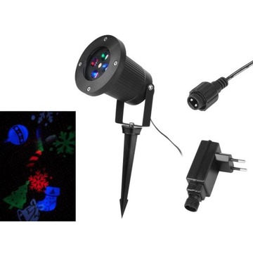 Projektor laserowy LED zewnętrzny IP65 12 iluminacji / Lx20080