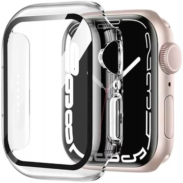 ETUI + SZKŁO DO APPLE WATCH 7/8/9 45MM |CASE NAKŁADKA OBUDOWA|DUŻO KOLORÓW