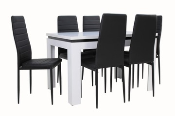 NOWOCZESNY stół 120/160 + 6 krzesła pokój SALON
