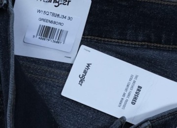 Джинсы WRANGLER GREENSBORO прямого кроя W30 L34