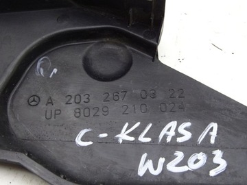 MERCEDES TŘÍDA C W203 KRYT ZDVIH PÁKY ŘAZENÍ