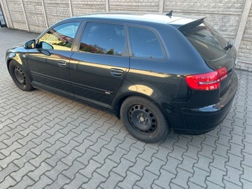 Audi A3 8P 2005 AUDI A3 Sportback 2.0 TDI DSG 170 KM S-LINE NAWIGACJA XENON, zdjęcie 3