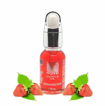 Oliwka do Skórek i Paznokci 15ml zapachowa z pipetą TRUSKAWKA strawberry