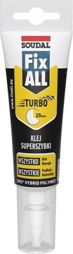 SOUDAL Klej-uszczelniacz hybrydowy Fix ALL Turbo 125 ml - biały