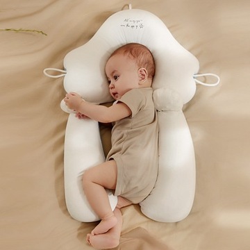 PODUSZKA DLA DZIECKA NIEMOWLĄT REGULOWANA RÓŻOWA