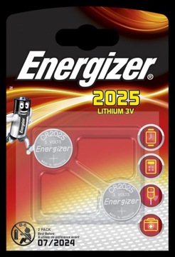 Bateria CR-2025 3V ENERGIZER (2szt)