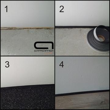 Mata pianka 1m² izolacja wygłuszająca pod panele podłogowe gr. 1cm