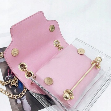 Черная лакированная сумка на плечо Маленький ремешок LITTLE BEAUTY со словами