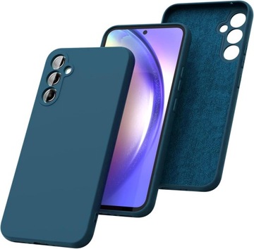 СИЛИКОНОВЫЙ ЧЕХОЛ С ЗАЩИТОЙ КАМЕРЫ для SAMSUNG GALAXY A25 5G + СТЕКЛО