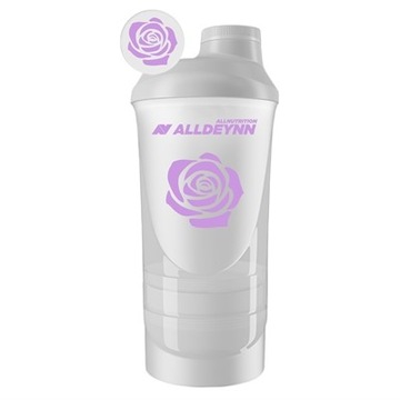 ALLDEYNN SHAKER 600ML+350ML SZEJKER SZCZELNY SITKO WYGODNY BIAŁKO KREATYNA
