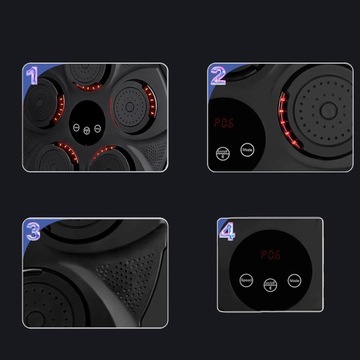 MUSIC BOXING MACHINE LED W TRENINGOWY ŚCIANA BOKSERSKA 9 TRYBÓW+ RĘKAWICAMI