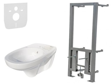 ZESTAW STELAŻ PODTYNKOWY DO BIDETU SHEL-DAR + BIDET CERSANIT DELFI + MATA