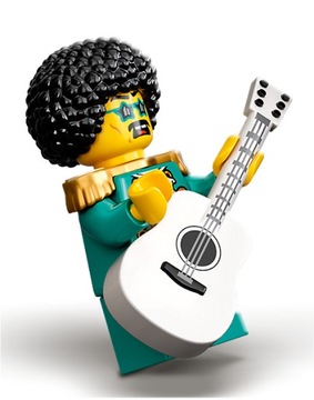 LEGO Jacob muzyk biała gitara njo636 71735