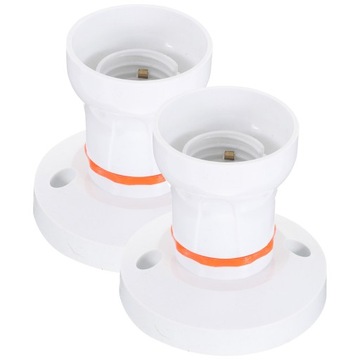 CZĘŚCI LAMPY PODSTAWOWEJ E27 ADAPTER WTYCZKOWY ŻARÓWKA 2 SZT