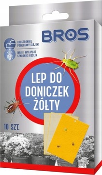ŻÓŁTY LEP DO DONICZEK ZIEMÓRKI MSZYCE 10 szt BROS