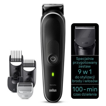 BRAUN MGK5410 Trymer 9 w 1 do brody, włosów i ciała