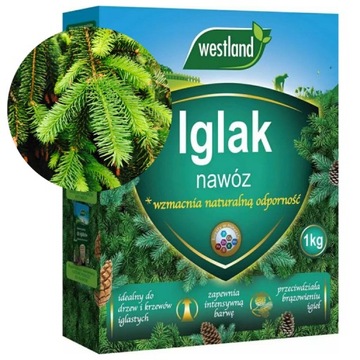 NAWÓZ DO IGLAKÓW TUI 1kg granulat Westland