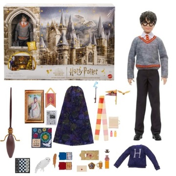 HARRY POTTER KALENDARZ ADWENTOWY 24 NIESPODZIANKI + LALKA HARRY POTTER 30CM