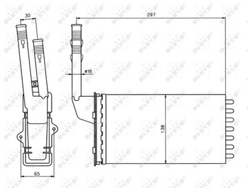 58064 RADIÁTOR PEUGEOT 106 91-