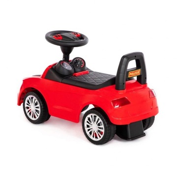 Красный автомобиль со звуковым сигналом