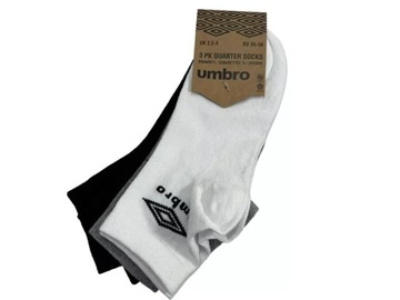 SKARPETKI UMBRO 3 PAK QUARTER 35-38