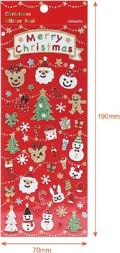 РОЖДЕСТВЕНСКИЕ НАКЛЕЙКИ, 6 БЛИСТЕРОВ