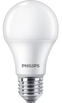 PHILIPS Żarówka LED E27 10W = 75W 3000K CIEPŁA BIAŁA 1055lm 180° A60