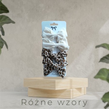 ZESTAW SPINKI 4 SZT DUŻE KOKARDY, SPINKA DO WŁOSÓW