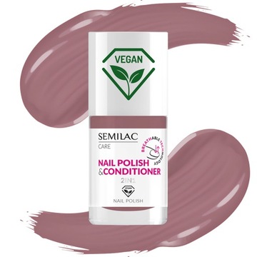 SEMILAC LAKIER DO PAZNOKCI Z ODŻYWKĄ BREATHABLE - 032