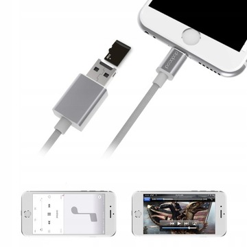 Кабель памяти MFi Lightning — USB-A 2.0, 15 см