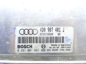 4D0907401J AUDI A8 D2 99-02 ŘÍZENÍ MOTORU