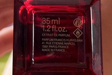 Maison Francisco Kurkdjian Baccarat Rouge 540 EXTRAIT 35 мл EDP ОРИГИНАЛЬНАЯ ФОЛЬГА