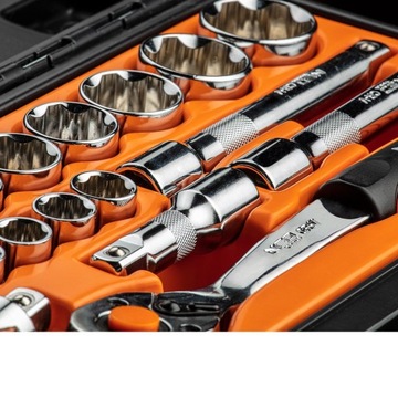 Ключи торцевые 1/2, набор 23 шт.