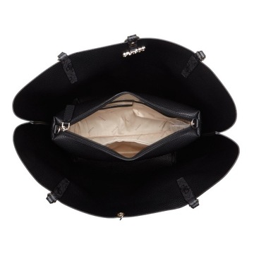 Женская сумка GUESS 2в1 Alby Toggle Tote, черно-серая