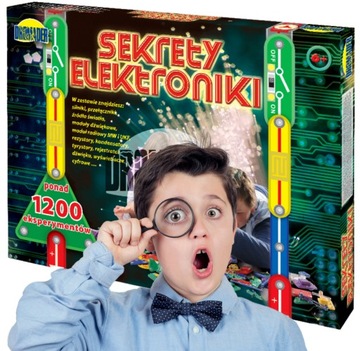 MAŁY ELEKTRYK SEKRETY ELEKTRONIKI 1200 DOŚWIADCZEŃ MAŁY NAUKOWIEC UCZEŃ