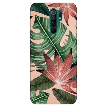 Etui do Xiaomi Redmi 9 Wzory Liście Liść Palmy Monstera