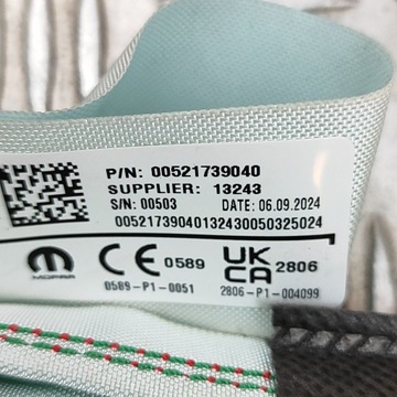 JEEP AVENGER 2024 PRAVÁ STRANA ZÁVĚS AIRBAG