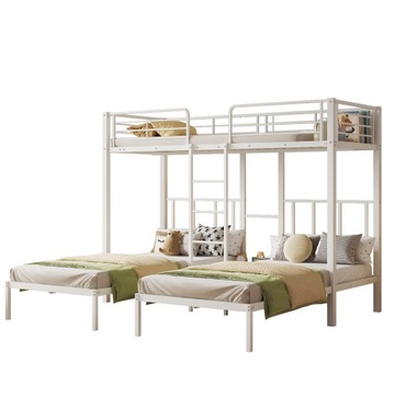 ЯРУСНАЯ КРОВАТЬ ДЛЯ ТРЕХ ЧЕЛОВЕК С ЛЕСТНИЦЕЙ 227*205,5*170см