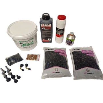 Большой стартовый набор для ремонта шин, вулканизирующие пластыри, клейкие грузики, клапаны