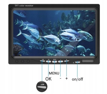 KAMERA WĘDKARSKA ERCHANG DV3524E-DVR NAGRYWANIE 7 CALI, WALIZKA