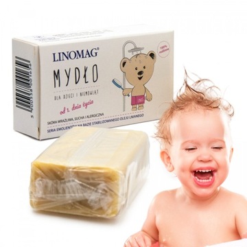 LINOMAG MYDŁO DLA DZIECI hipoalergiczne naturalne