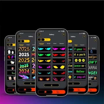 ELASTYCZNY EKRAN REKLAMOWY LED SAMOCHODU APP BLUETOOTH INTELIGENTNY EKRAN
