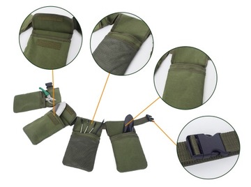 Поясная сумка для садовых инструментов, холщовый фартук с подвесными карманами