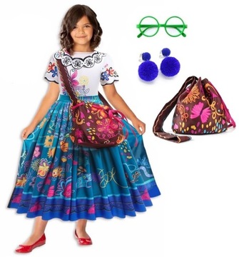 STRÓJ SUKIENKA MAGICZNE ENCANTO MIRABEL 122/128