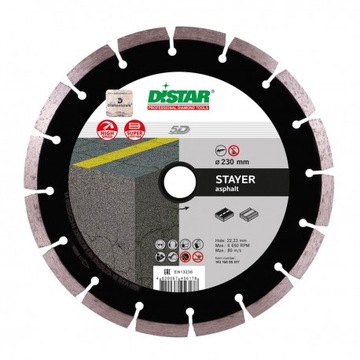 TARCZA DIAMENTOWA DO ASFALTA 230x10x22,23 STAYER